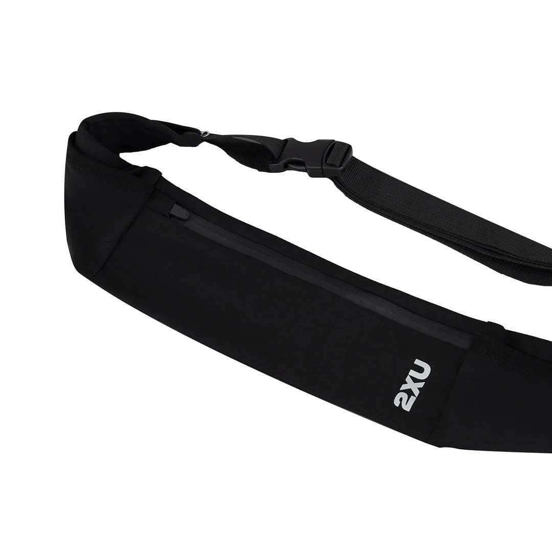 2XU Unisex Run Belt - Black/Black UQ5360G